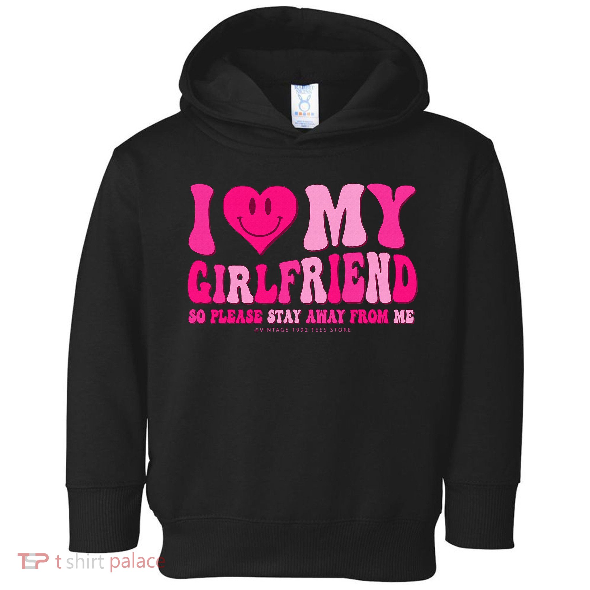 I Love My Girlfriend Valentines Day I Heart My Girlfriend GF Toddler Hoodie