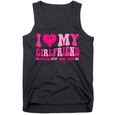 I Love My Girlfriend Valentines Day I Heart My Girlfriend GF Tank Top
