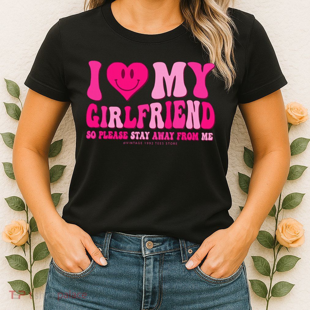 I Love My Girlfriend Valentines Day I Heart My Girlfriend GF Womens T-Shirt