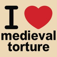 I Love Medieval Torture Drawstring Bag