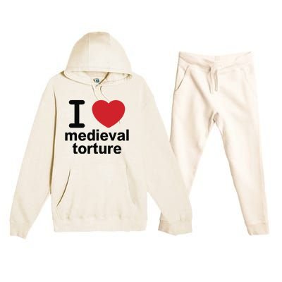 I Love Medieval Torture Premium Hooded Sweatsuit Set