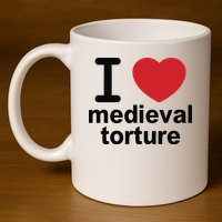 I Love Medieval Torture 11oz C Handle Ceramic Mug