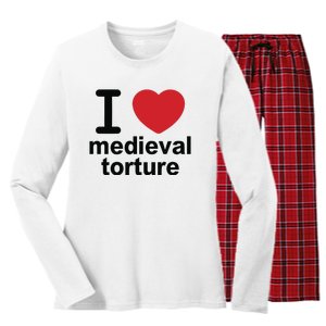 I Love Medieval Torture Women's Long Sleeve Flannel Pajama Set 