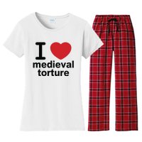 I Love Medieval Torture Women's Flannel Pajama Set