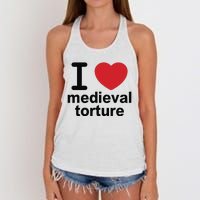 I Love Medieval Torture Women's Knotted Racerback Tank