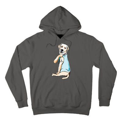 I Love Mom Funny Labrador Tattooed Tall Hoodie