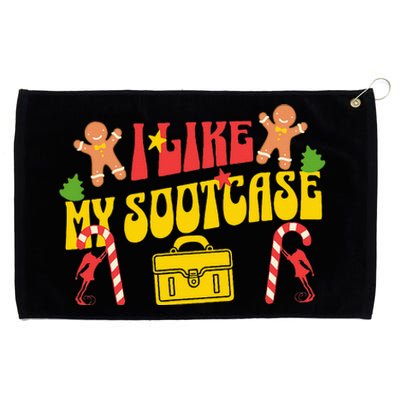 I Like My Suitcase Funny Sootcase Viral Grommeted Golf Towel