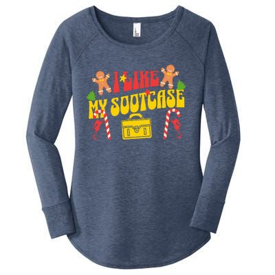 I Like My Suitcase Funny Sootcase Viral Women's Perfect Tri Tunic Long Sleeve Shirt