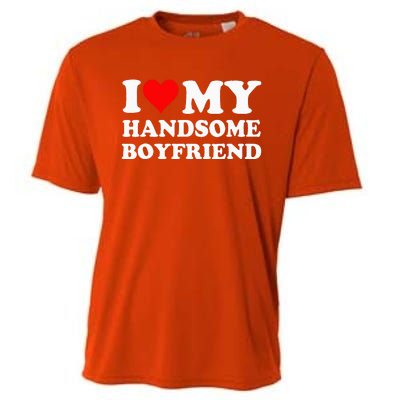 I Love My Handsome Boyfriend I Heart My Handsome Boyfriend Cooling Performance Crew T-Shirt