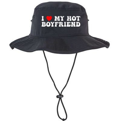 I Love My Boyfriend I Love My Hot Boyfriend So Stay Away Legacy Cool Fit Booney Bucket Hat