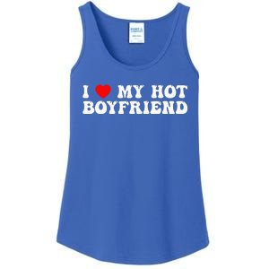 I Love My Boyfriend I Love My Hot Boyfriend So Stay Away Ladies Essential Tank