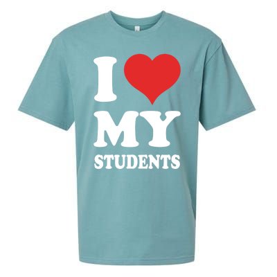 I Love My Students Gift Sueded Cloud Jersey T-Shirt