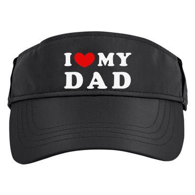 I Love My Dad I Heart My Dad Adult Drive Performance Visor