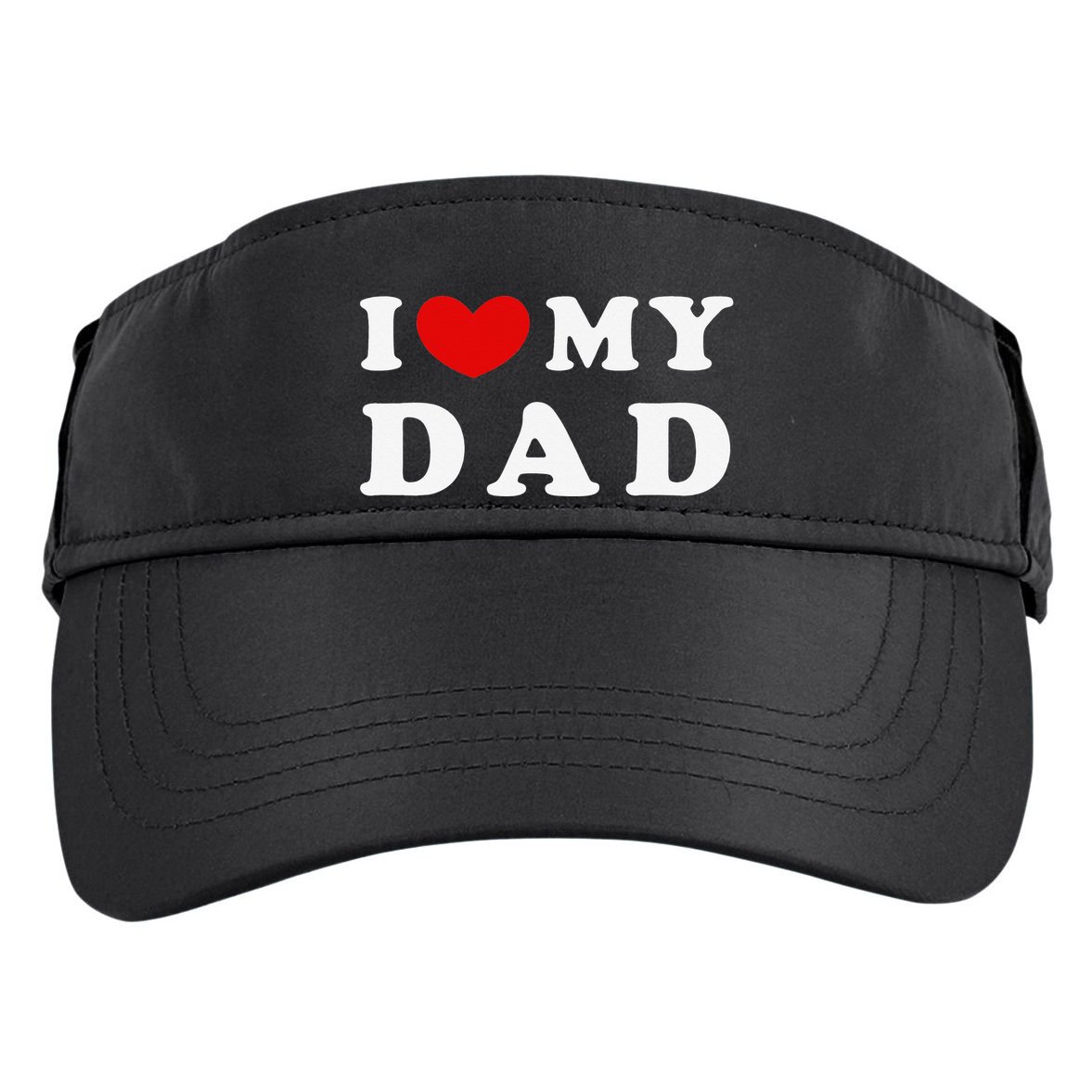I Love My Dad I Heart My Dad Adult Drive Performance Visor