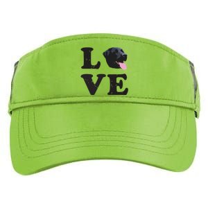 I Love My Black Lab Labrador Retriever Dog Tee Adult Drive Performance Visor