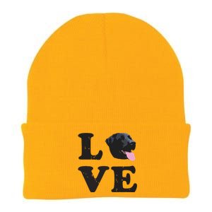 I Love My Black Lab Labrador Retriever Dog Tee Knit Cap Winter Beanie