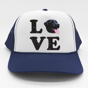 I Love My Black Lab Labrador Retriever Dog Tee Trucker Hat