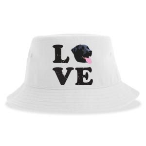 I Love My Black Lab Labrador Retriever Dog Tee Sustainable Bucket Hat