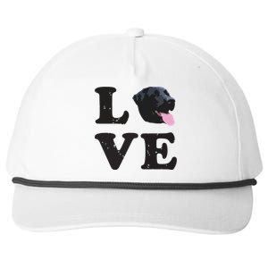 I Love My Black Lab Labrador Retriever Dog Tee Snapback Five-Panel Rope Hat