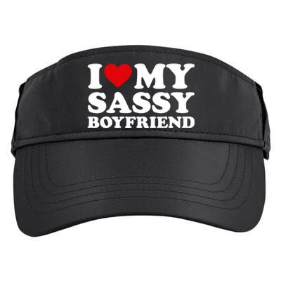 I Love My Sassy Boyfriend I Heart My Sassy Boyfriend Adult Drive Performance Visor