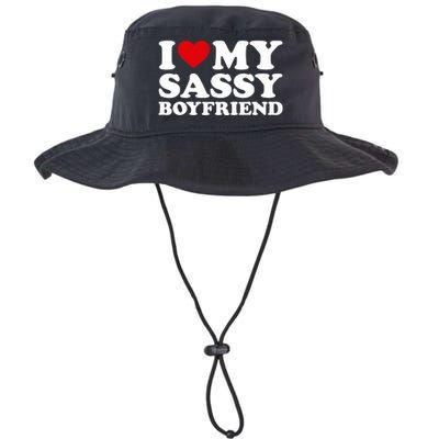 I Love My Sassy Boyfriend I Heart My Sassy Boyfriend Legacy Cool Fit Booney Bucket Hat