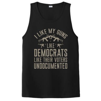 I Like My Guns Like Democrats Like Their Voters Undocumented PosiCharge Competitor Tank