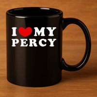 I Love My Percy I Heart My Percy 11oz C Handle Ceramic Mug