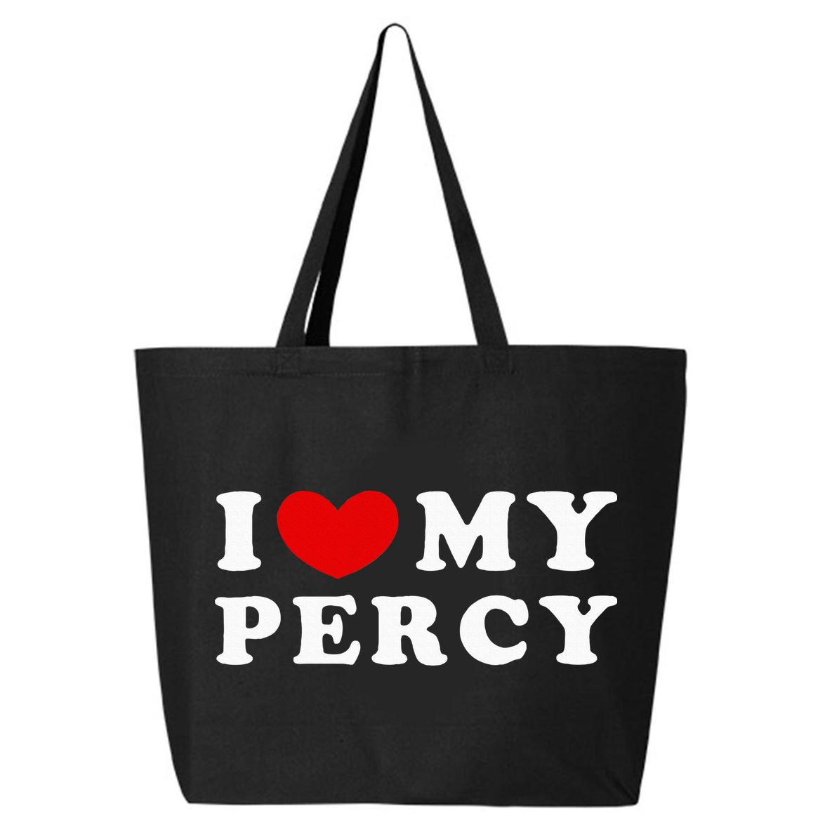 I Love My Percy I Heart My Percy 25L Jumbo Tote