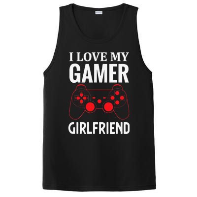 I Love My Gamer Girlfriend Gift Video Gaming Couple PosiCharge Competitor Tank