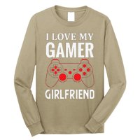 I Love My Gamer Girlfriend Gift Video Gaming Couple Long Sleeve Shirt