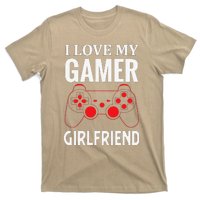 I Love My Gamer Girlfriend Gift Video Gaming Couple T-Shirt