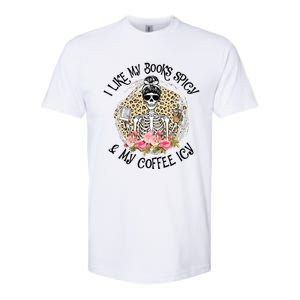 I Like My Books Spicy & My Coffee Icy Reader Reading Bookish Softstyle CVC T-Shirt