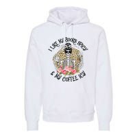 I Like My Books Spicy & My Coffee Icy Reader Reading Bookish Premium Hoodie