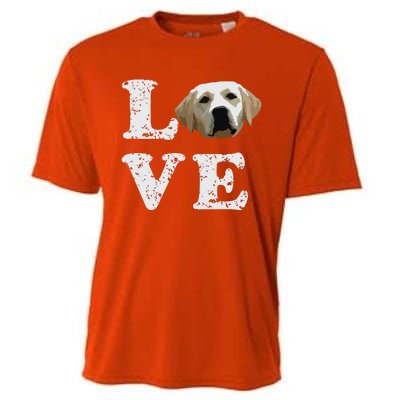 I Love My Yellow Lab Labrador Retriever Dog Tee Cooling Performance Crew T-Shirt