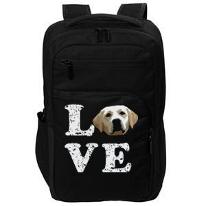 I Love My Yellow Lab Labrador Retriever Dog Tee Impact Tech Backpack