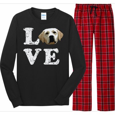 I Love My Yellow Lab Labrador Retriever Dog Tee Long Sleeve Pajama Set