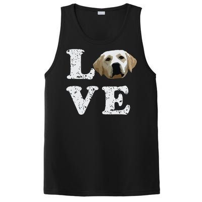 I Love My Yellow Lab Labrador Retriever Dog Tee PosiCharge Competitor Tank