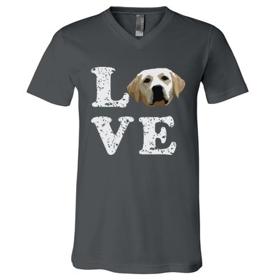 I Love My Yellow Lab Labrador Retriever Dog Tee V-Neck T-Shirt