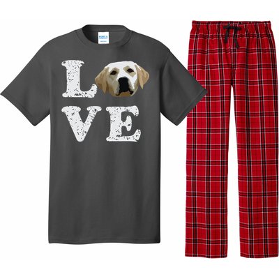 I Love My Yellow Lab Labrador Retriever Dog Tee Pajama Set