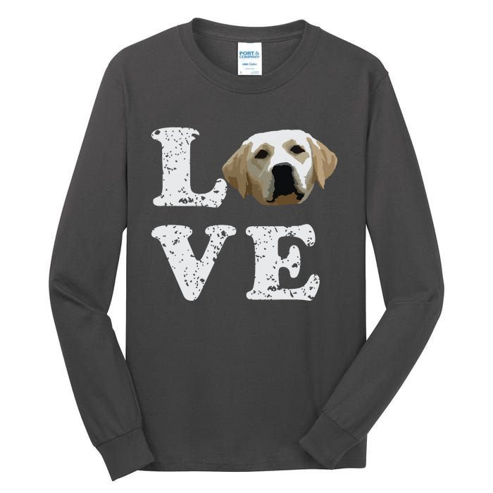 I Love My Yellow Lab Labrador Retriever Dog Tee Tall Long Sleeve T-Shirt