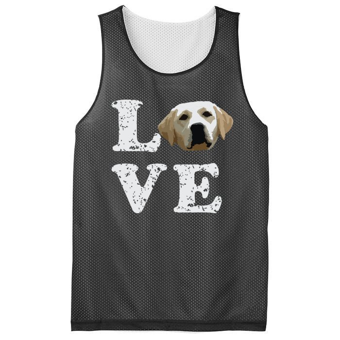 I Love My Yellow Lab Labrador Retriever Dog Tee Mesh Reversible Basketball Jersey Tank