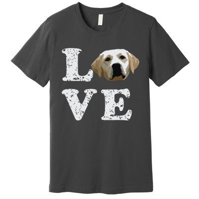 I Love My Yellow Lab Labrador Retriever Dog Tee Premium T-Shirt