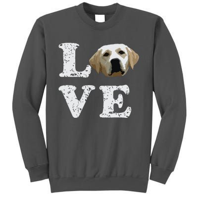 I Love My Yellow Lab Labrador Retriever Dog Tee Tall Sweatshirt