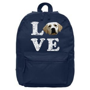 I Love My Yellow Lab Labrador Retriever Dog Tee 16 in Basic Backpack