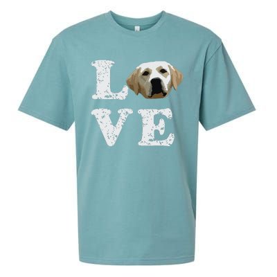 I Love My Yellow Lab Labrador Retriever Dog Tee Sueded Cloud Jersey T-Shirt