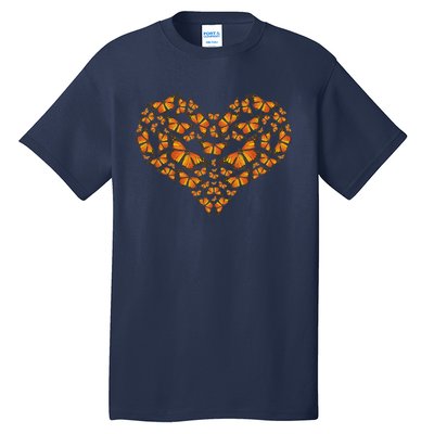 I Love Monarchs Butterfly Heart Gift Tall T-Shirt