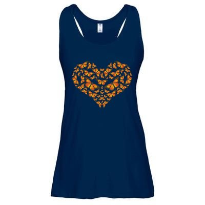 I Love Monarchs Butterfly Heart Gift Ladies Essential Flowy Tank