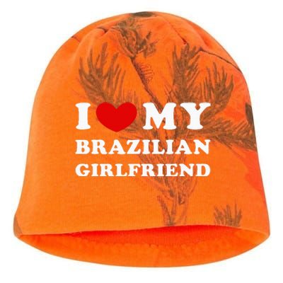 I Love My Brazilian Girlfriend Kati - Camo Knit Beanie