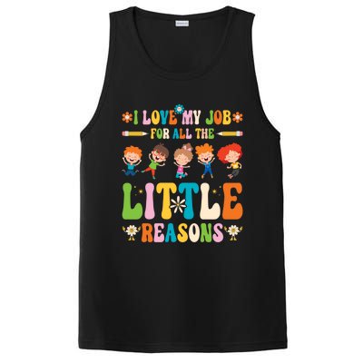 I Love My Job For All The Little Reason Kindergarten Teacher Gift PosiCharge Competitor Tank