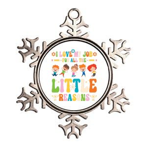 I Love My Job For All The Little Reason Kindergarten Teacher Gift Metallic Star Ornament